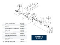 RECAMBIOS GROHE 33590002 EUROSTYLE MONOMANDO DUCHA